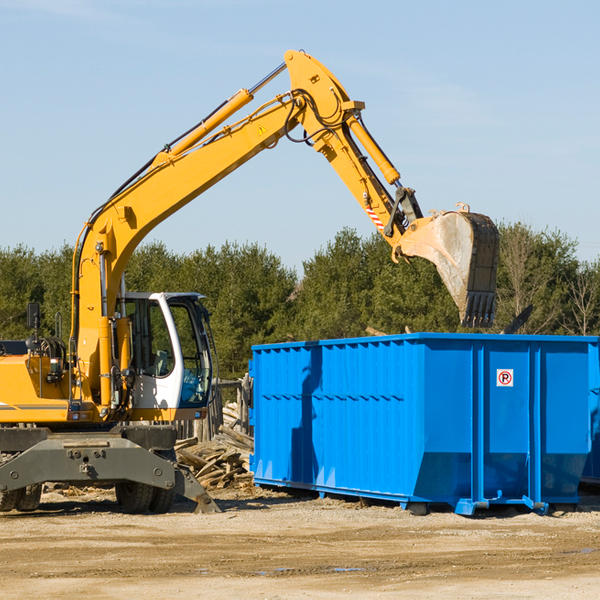 what size residential dumpster rentals are available in Piatt County IL